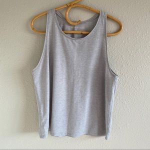 Outdoor Voices Light Grey Sweatee Tank Top
